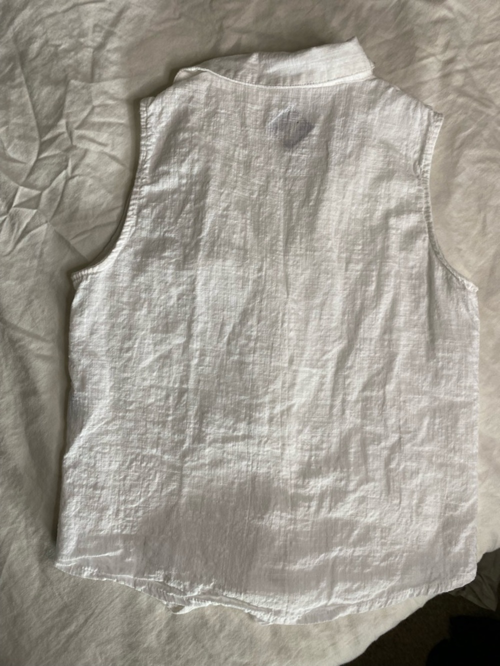 Blanc du Nil White Cotton Textured Button-Up Shirt - Picture 4 of 6